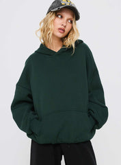 Good Luck Graphic Hoodie Green / Blue